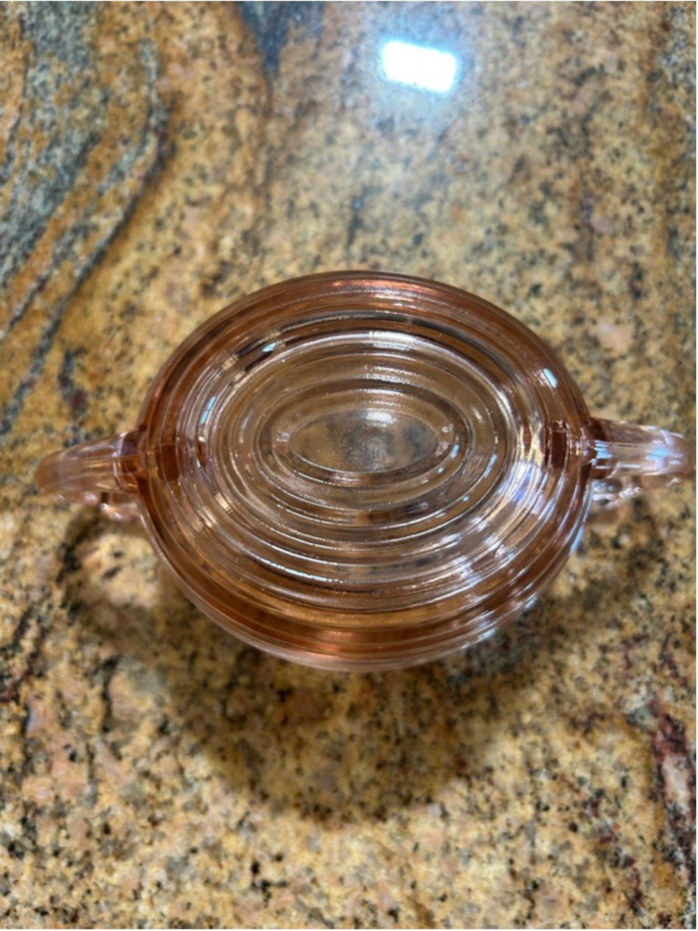 Anchor Hocking Pink Depression Glass Sugar Bowl One Size